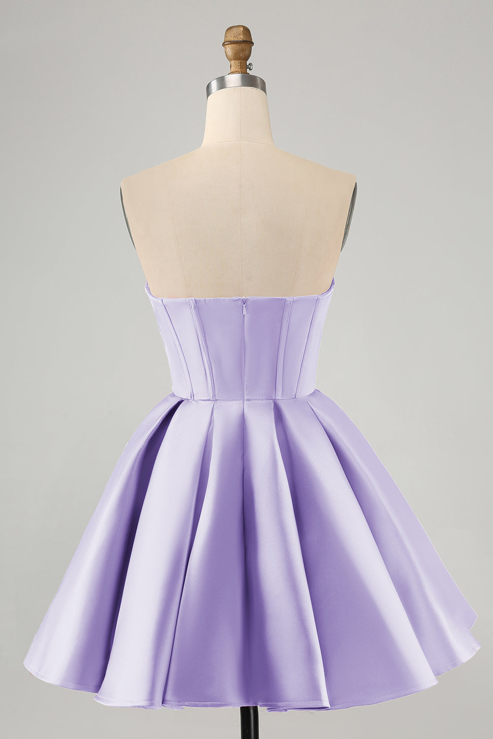 Søt A Line Sweetheart Korsett Fuchsia Homecoming Kjole Med Perle