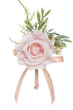 Elegant Blue Pearl Prom Wrist Corsage for bryllupsfest