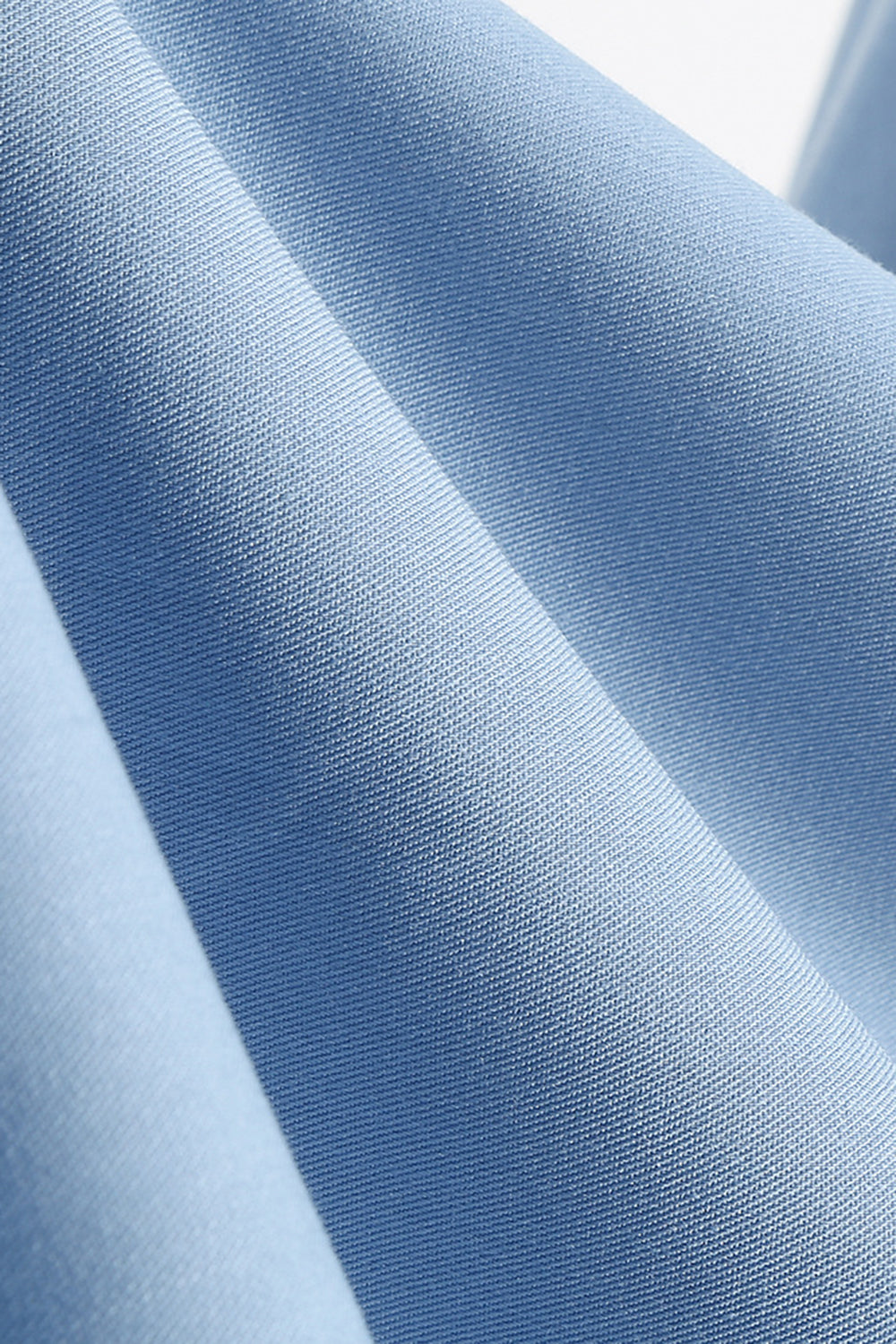 Blå A Line Vintage 1950-tallskjole med belte