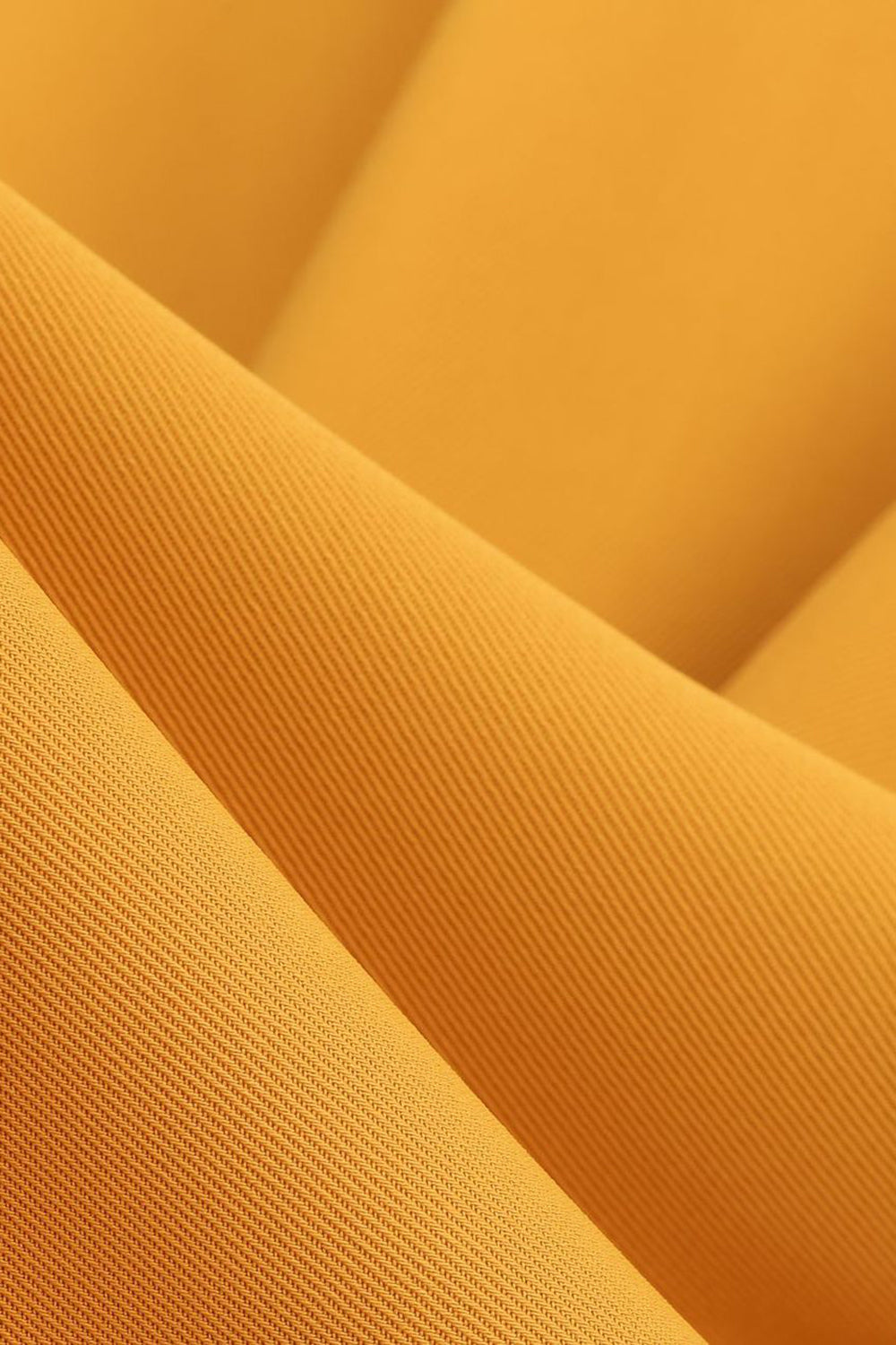 Halter Gul A-linje plissert vintage kjole