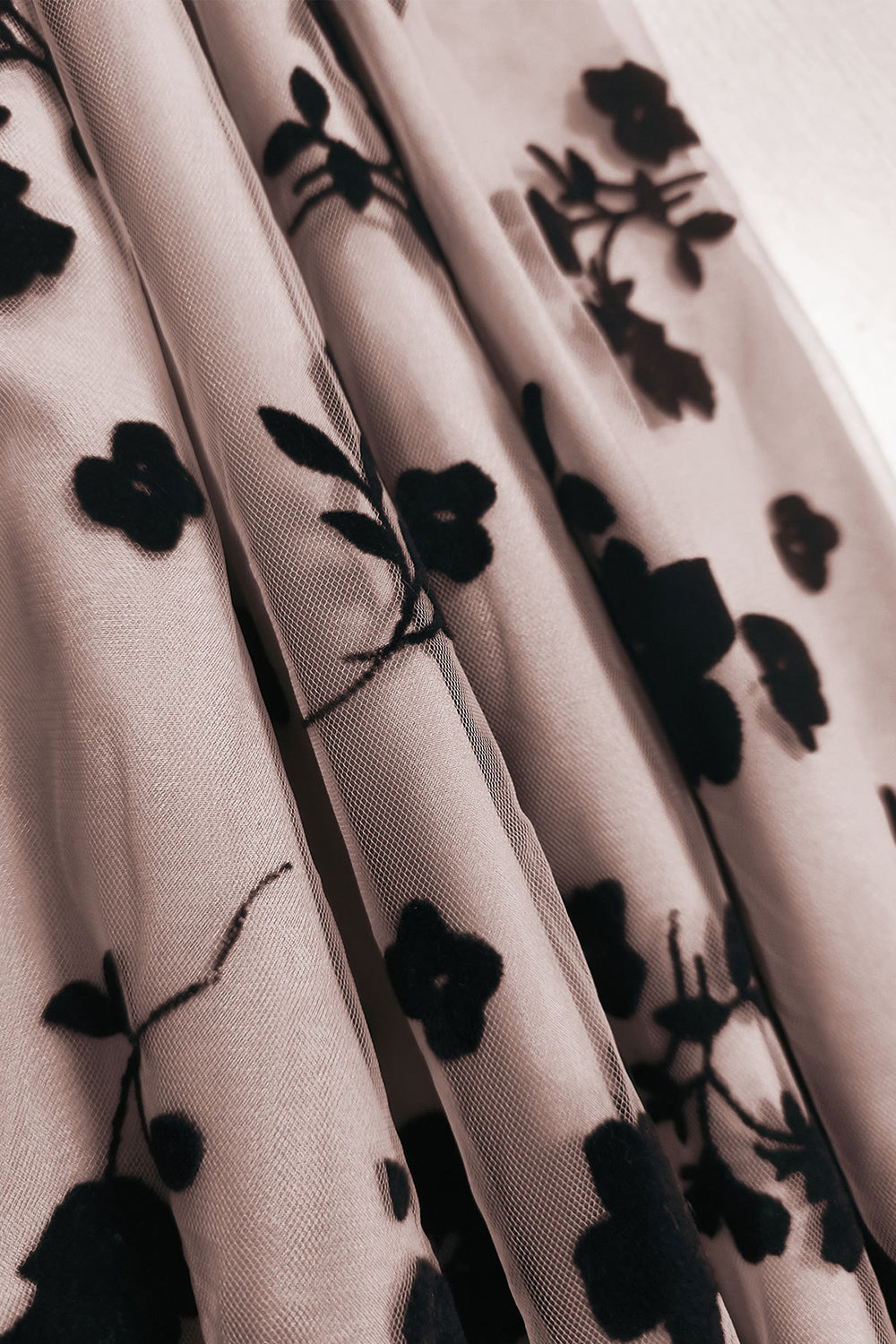 A-Line Blush Pin Up Vintage kjole med blomst trykt