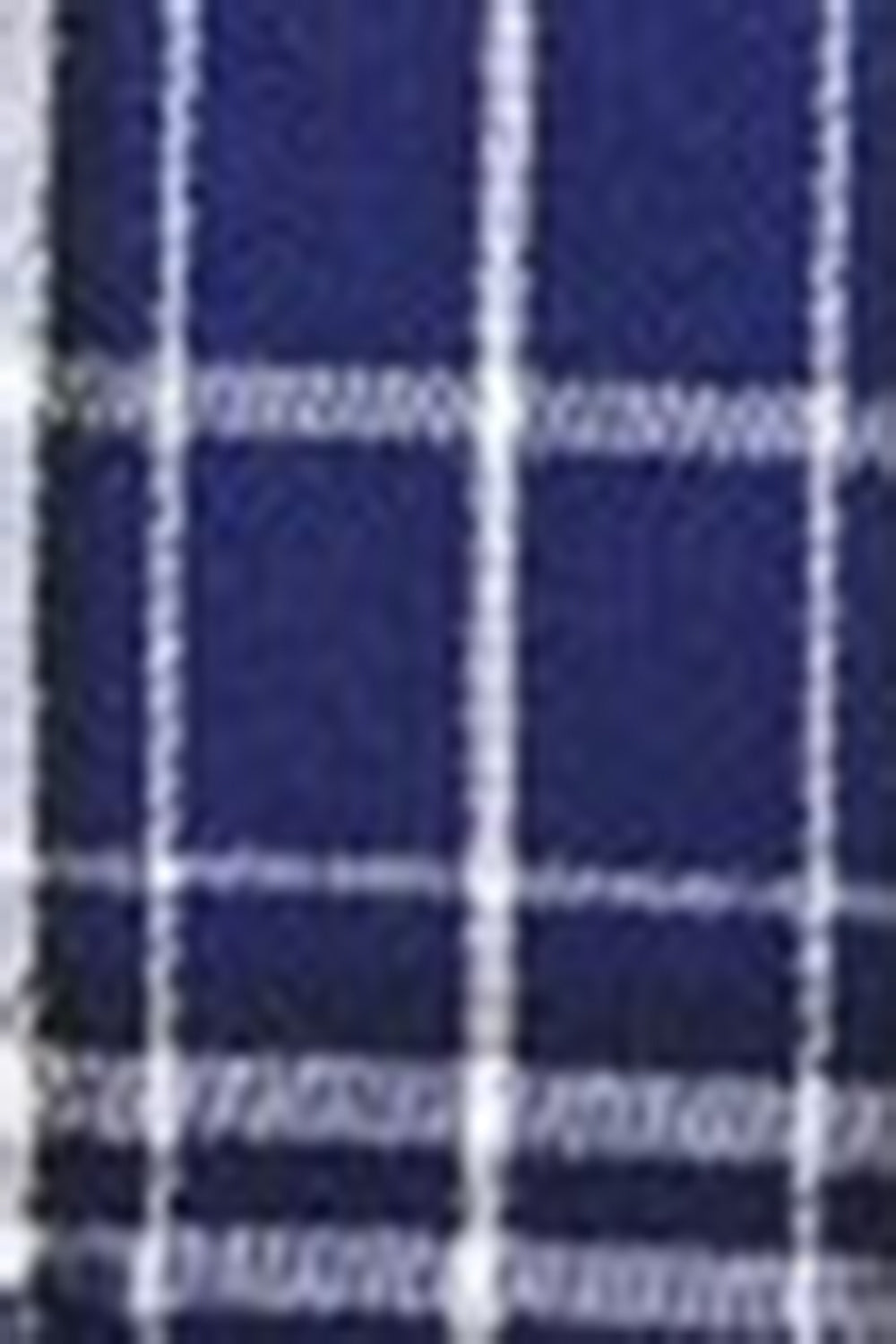 Royal Blue Plaid Peak Lapel Double Breasted 2 Piece herredress