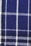Royal Blue Plaid Peak Lapel Double Breasted 2 Piece herredress