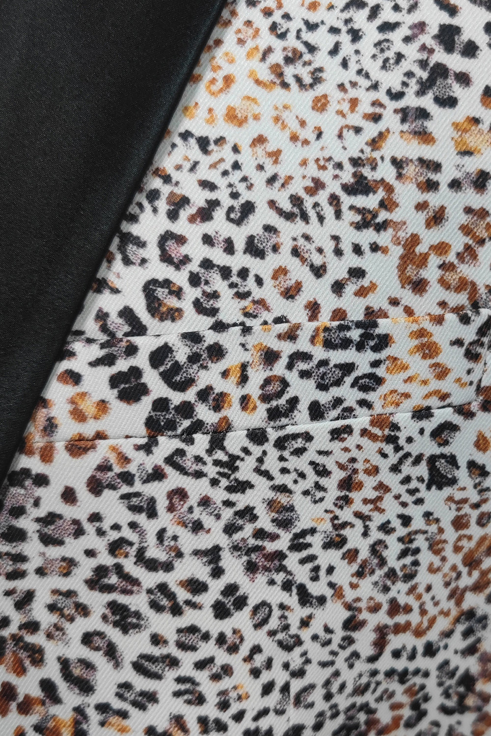 Leopard-trykt hakket jakke herreblazer