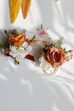 Elegant Blush Prom Wrist Corsage og menns Boutonniere for bryllupsfest