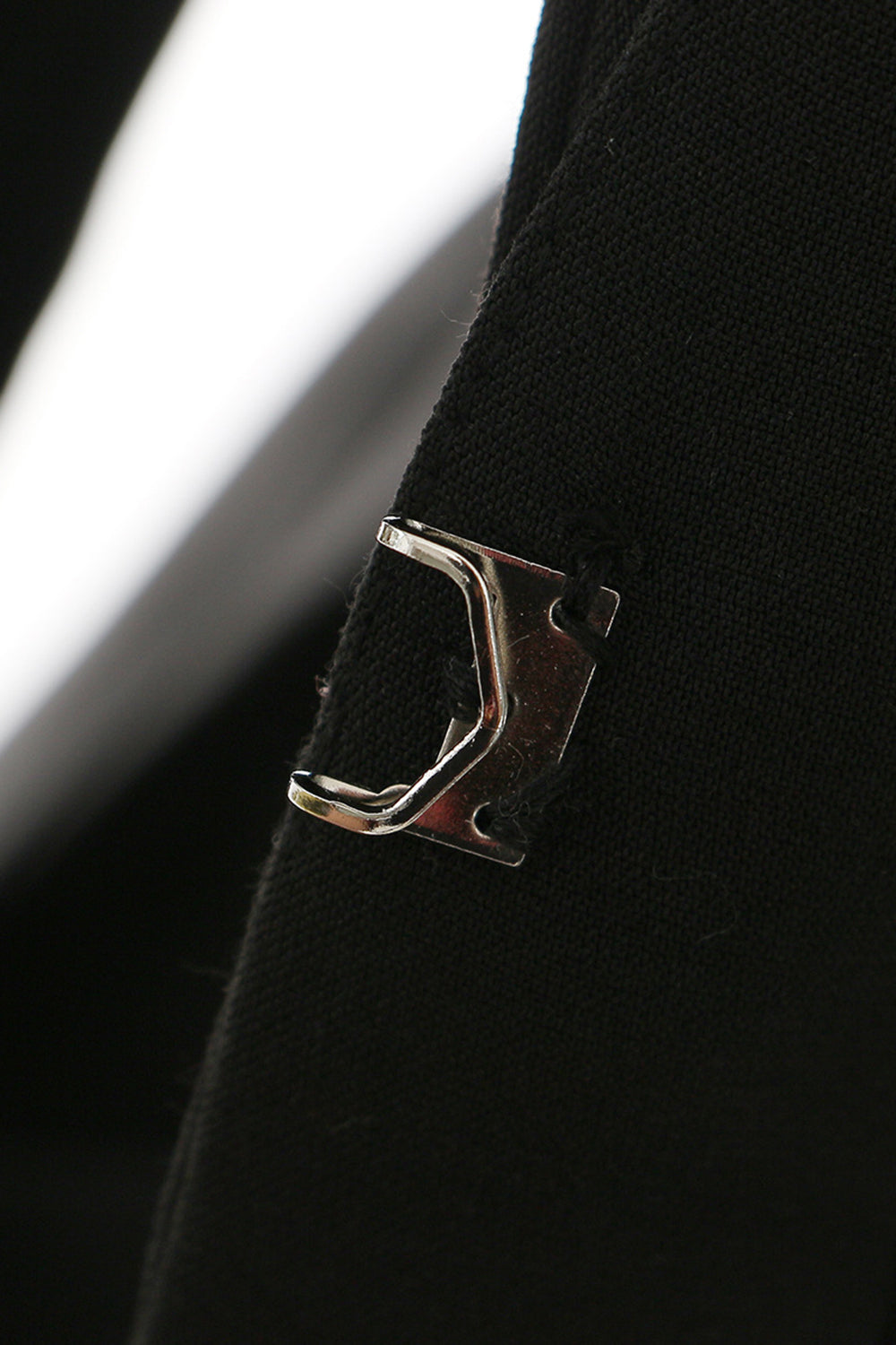 Svart Slim Fit utskjæring dame krageløs blazer