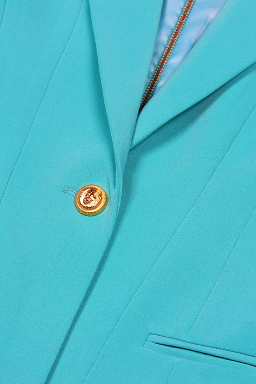Lake Blue Peak jakkeslag lange ermer En knapp Kvinner Blazer