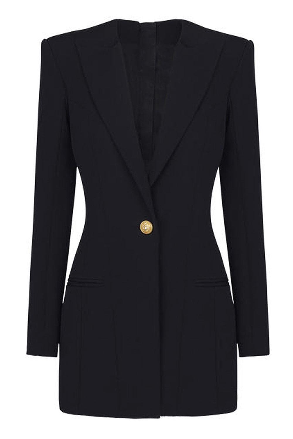 Lake Blue Peak jakkeslag lange ermer En knapp Kvinner Blazer