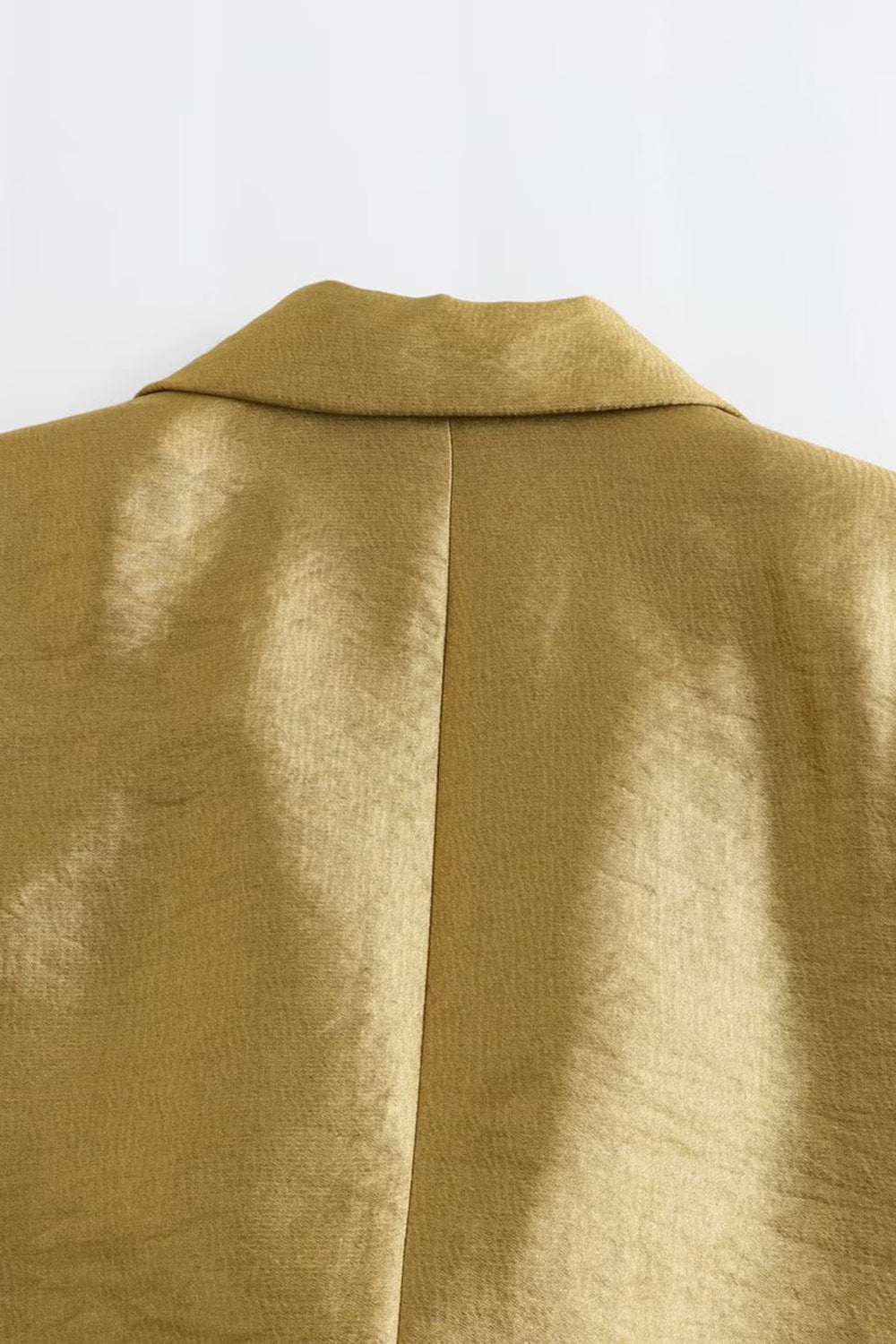 Gylden Oversize Peak jakkeslag enkeltspent blazer
