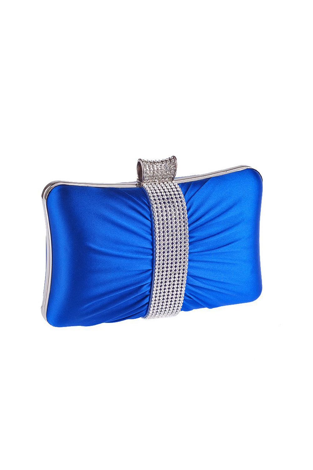 Bærbar svart Rhinestones clutchveske