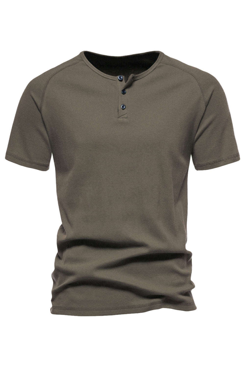 Svart bomull Crewneck korte ermer Menns Polo Short