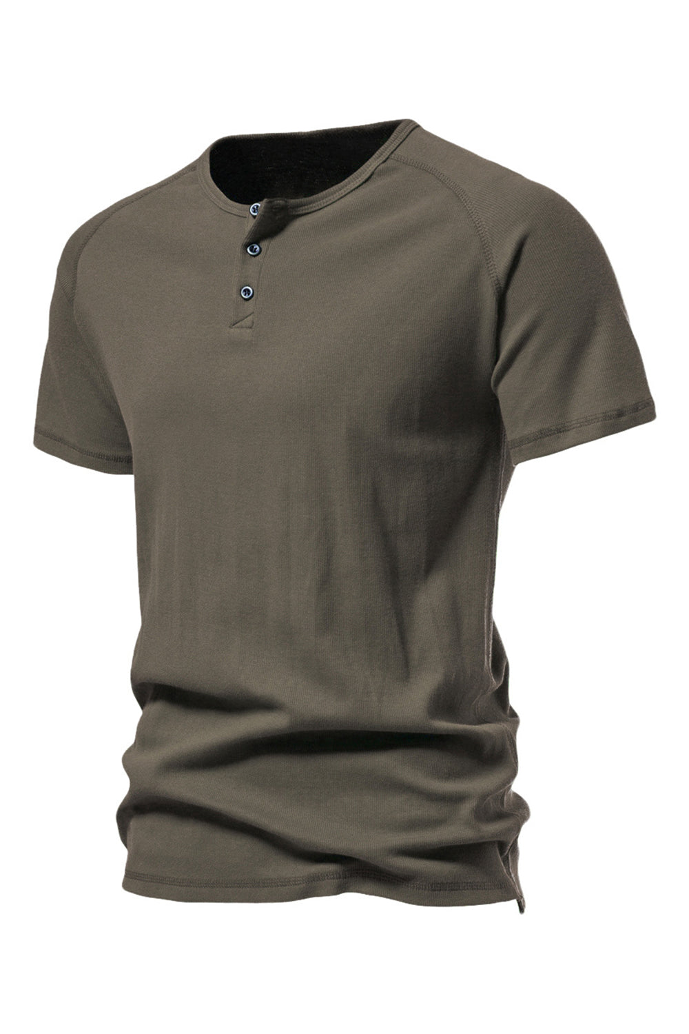 Svart bomull Crewneck korte ermer Menns Polo Short