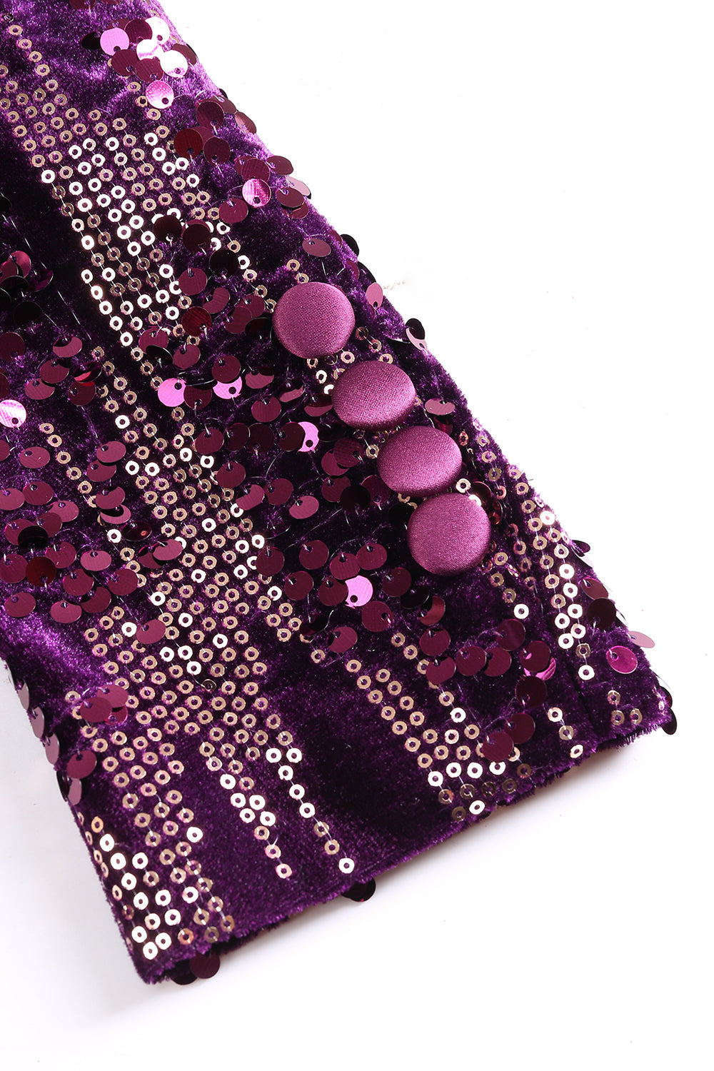 Lilla Sjal Jakkeslag Paljetter Prom Blazer