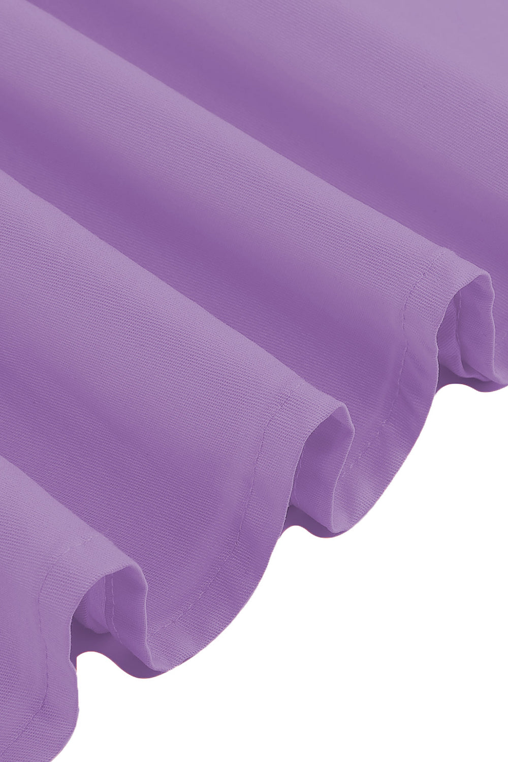 Burgund firkantet hals A-linje Midi 1950-talls kjole