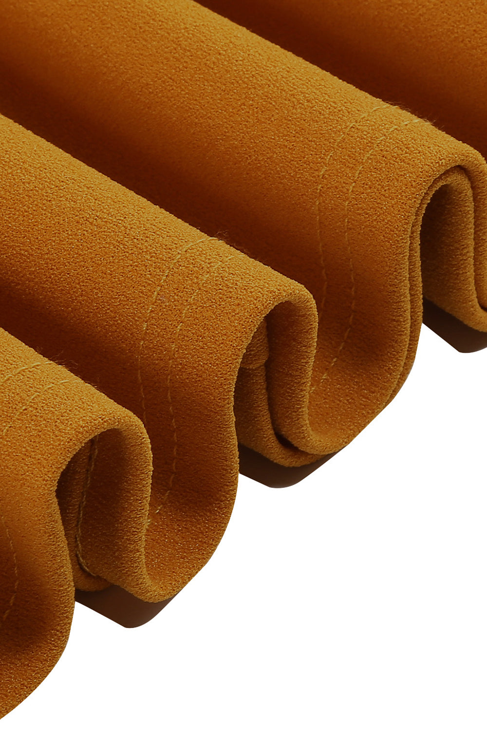 Gul Peter Pan Krage Lange Ermer A-linje Midi 1950-tallet Kjole