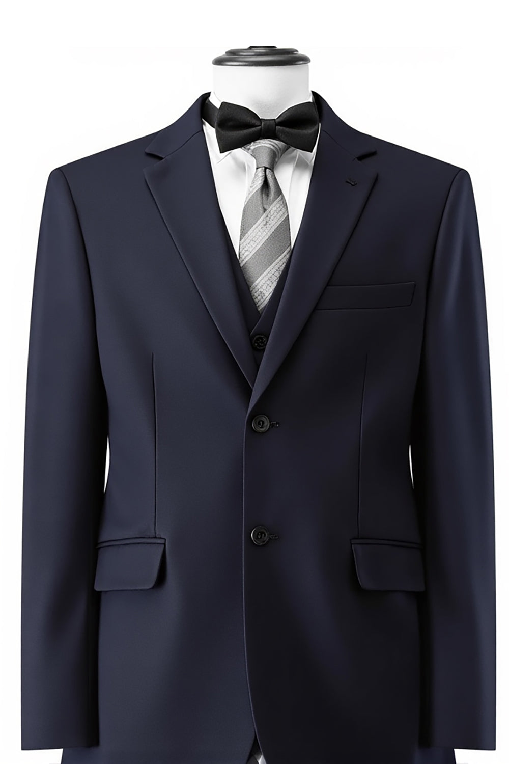 Mørk Lilla Hakket Jakkeslag 3 Deler Slim Fit Forloverdresser