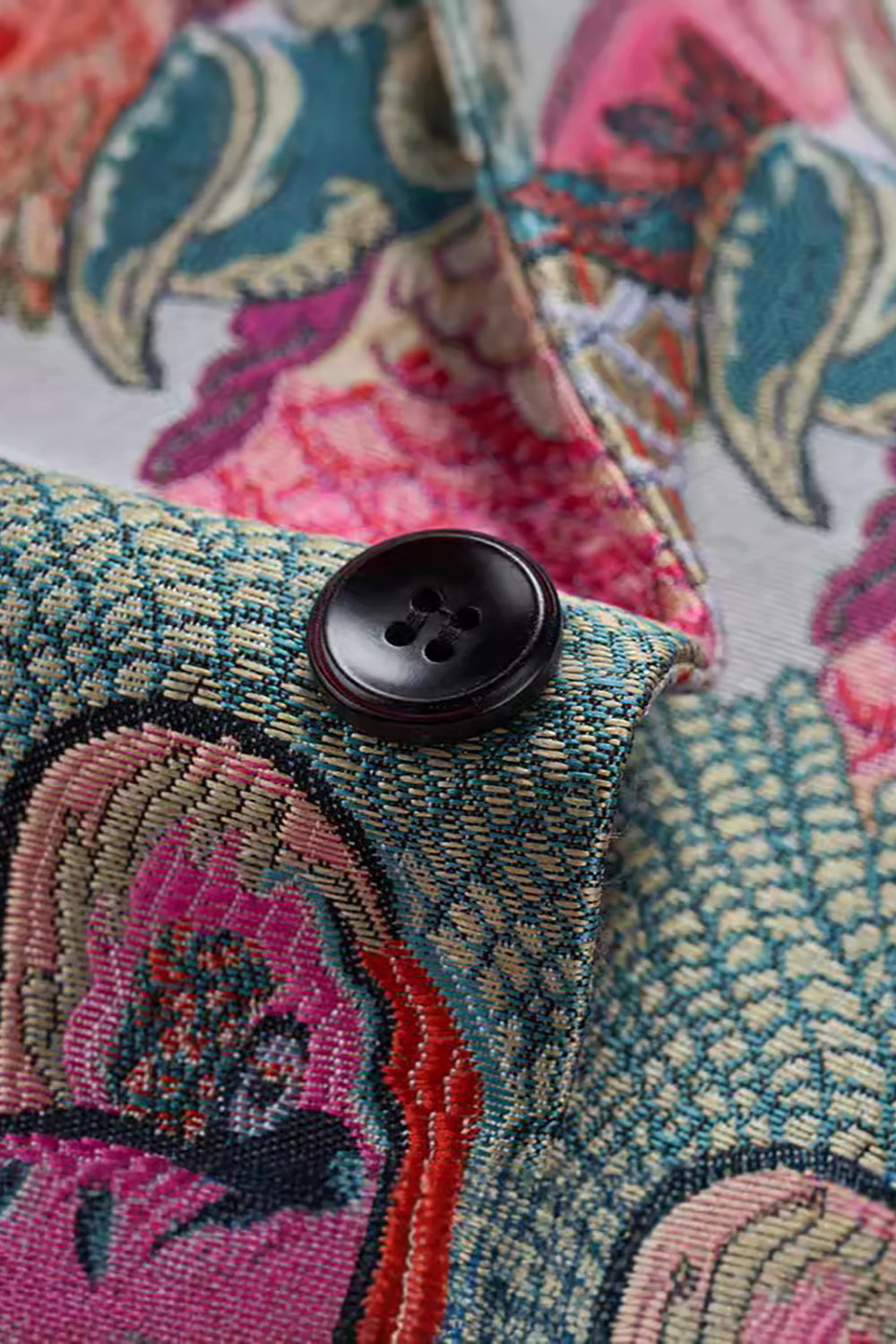 Menns fargerike jakkeslag med én knapp balljakke