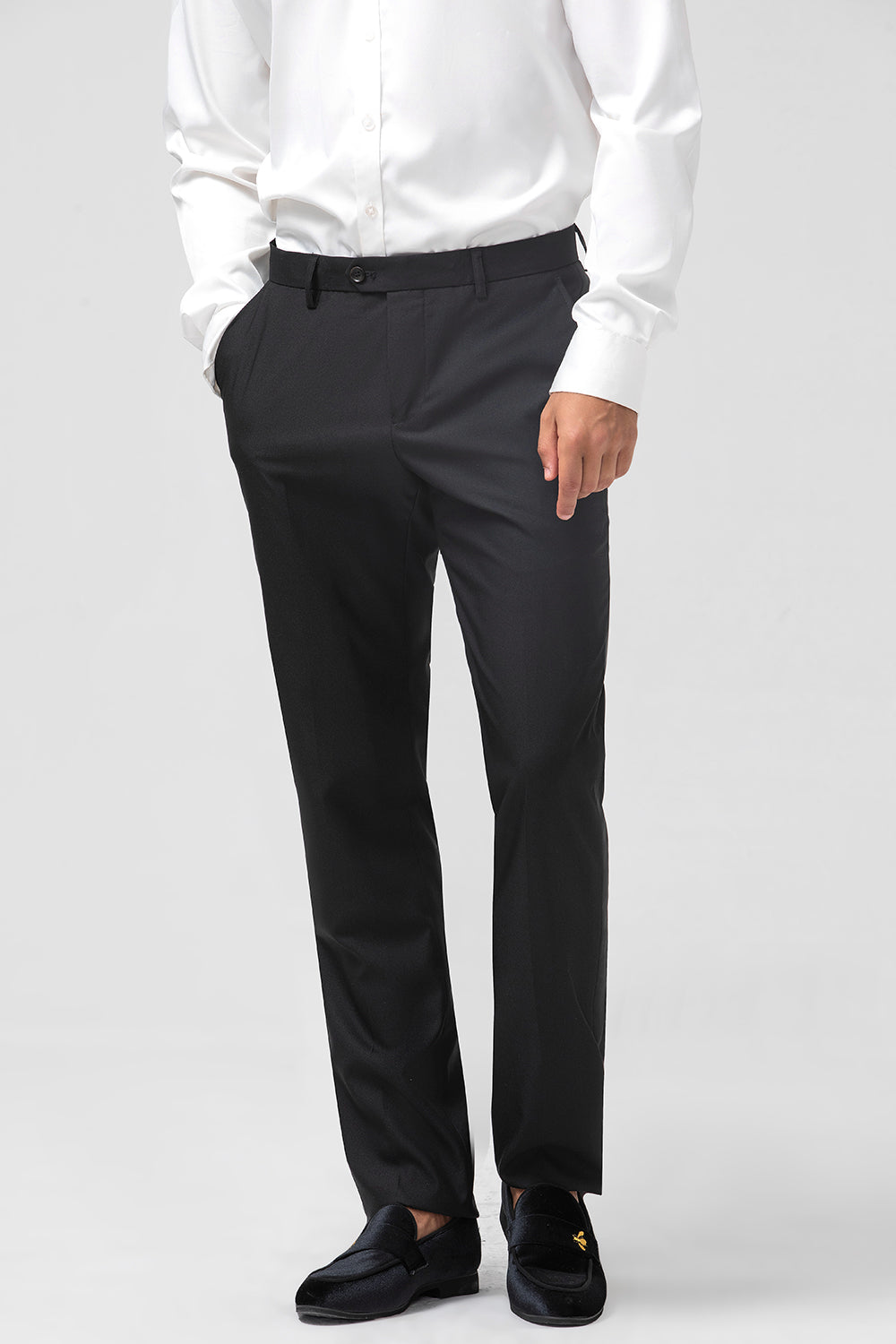 Mørkegrønn Sjal Jakkeslag 3-delt Slim Fit Herredresser