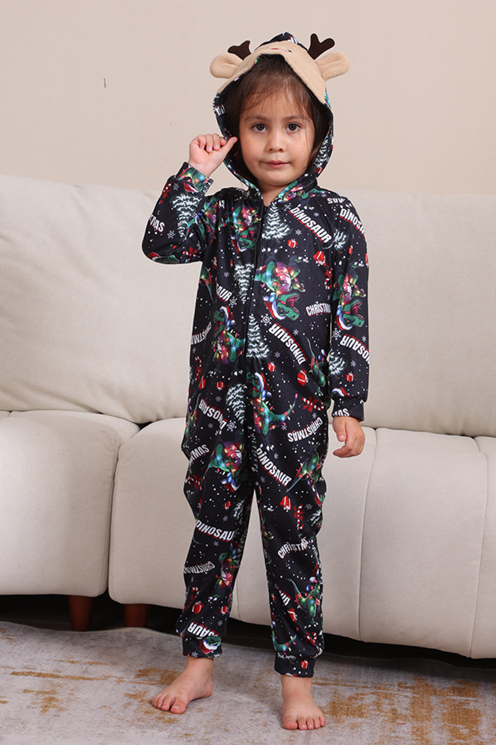 Jul Navy Familie Matchende Pyjamas med hette