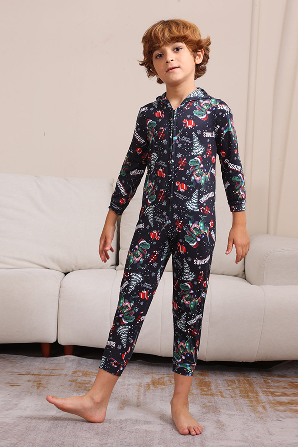 Jul Navy Familie Matchende Pyjamas med hette