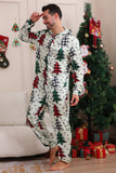 familie jul pyjamas foreldre-barn klær søt juletre hette jumpsuit jul familie sett
