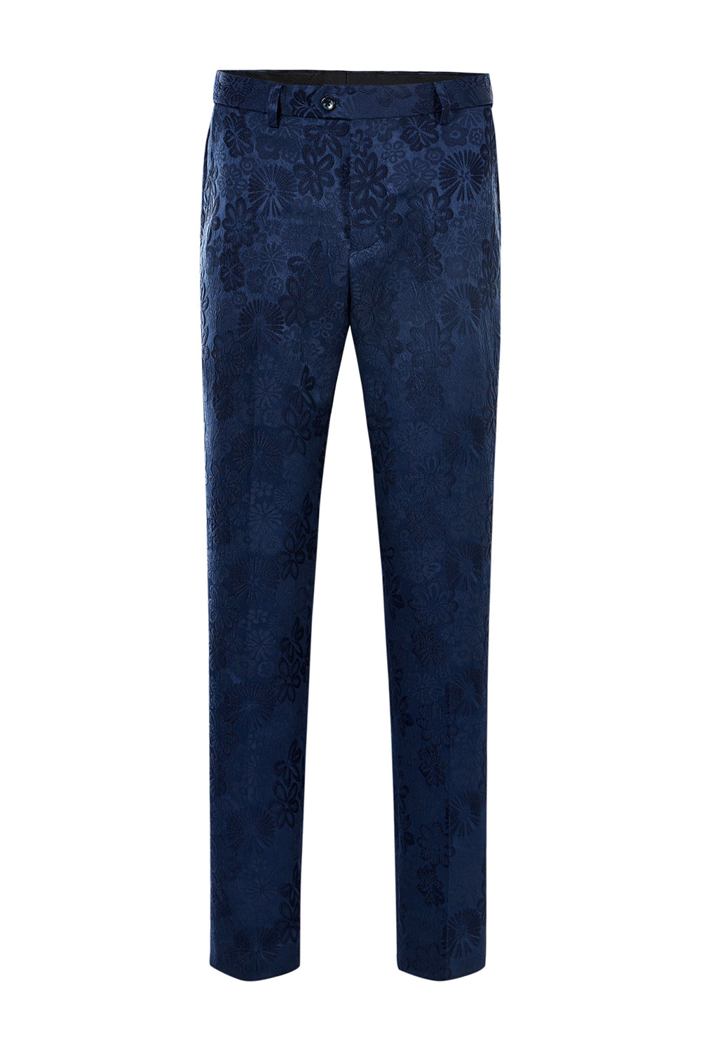 Peak Lapel Black Jacquard Menns Prom Drakter