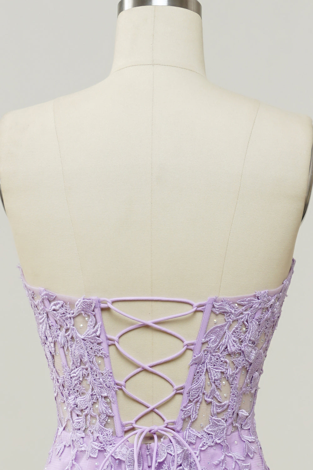 Purple Sweetheart Neck Havfrue Prom kjole Med Appliques