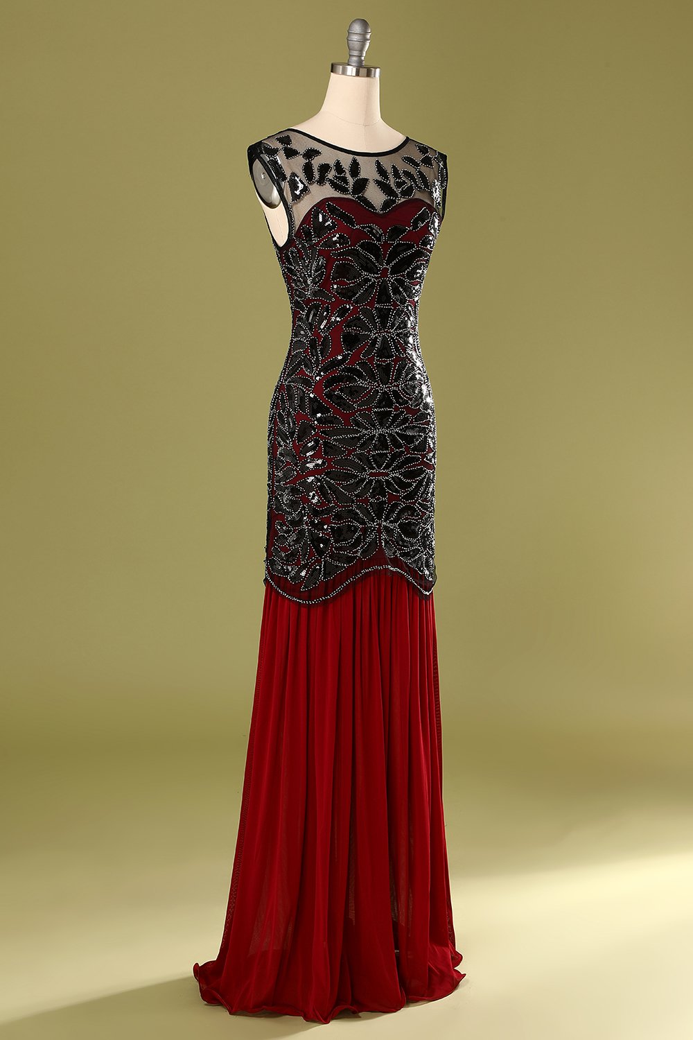 Paljett Flapper Kjole Fra 1920-tallet