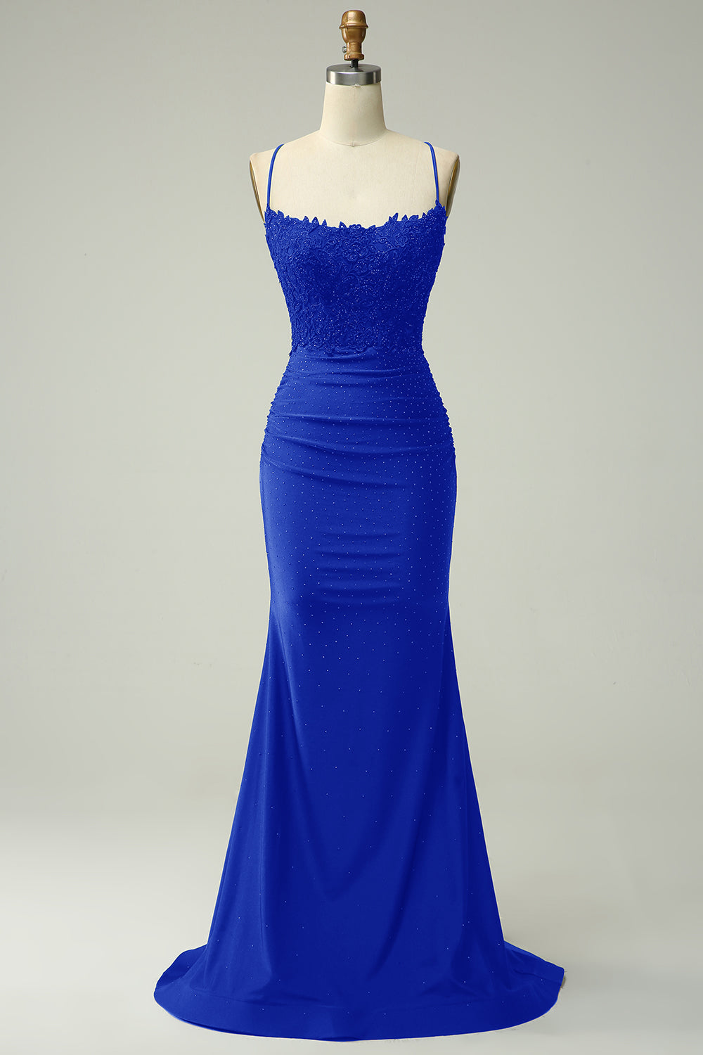 Havfrue Halter Dark Red Prom Kjole med Appliques