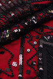 Gatsby Glitter Frynse Kjole Fra 1920-tallet