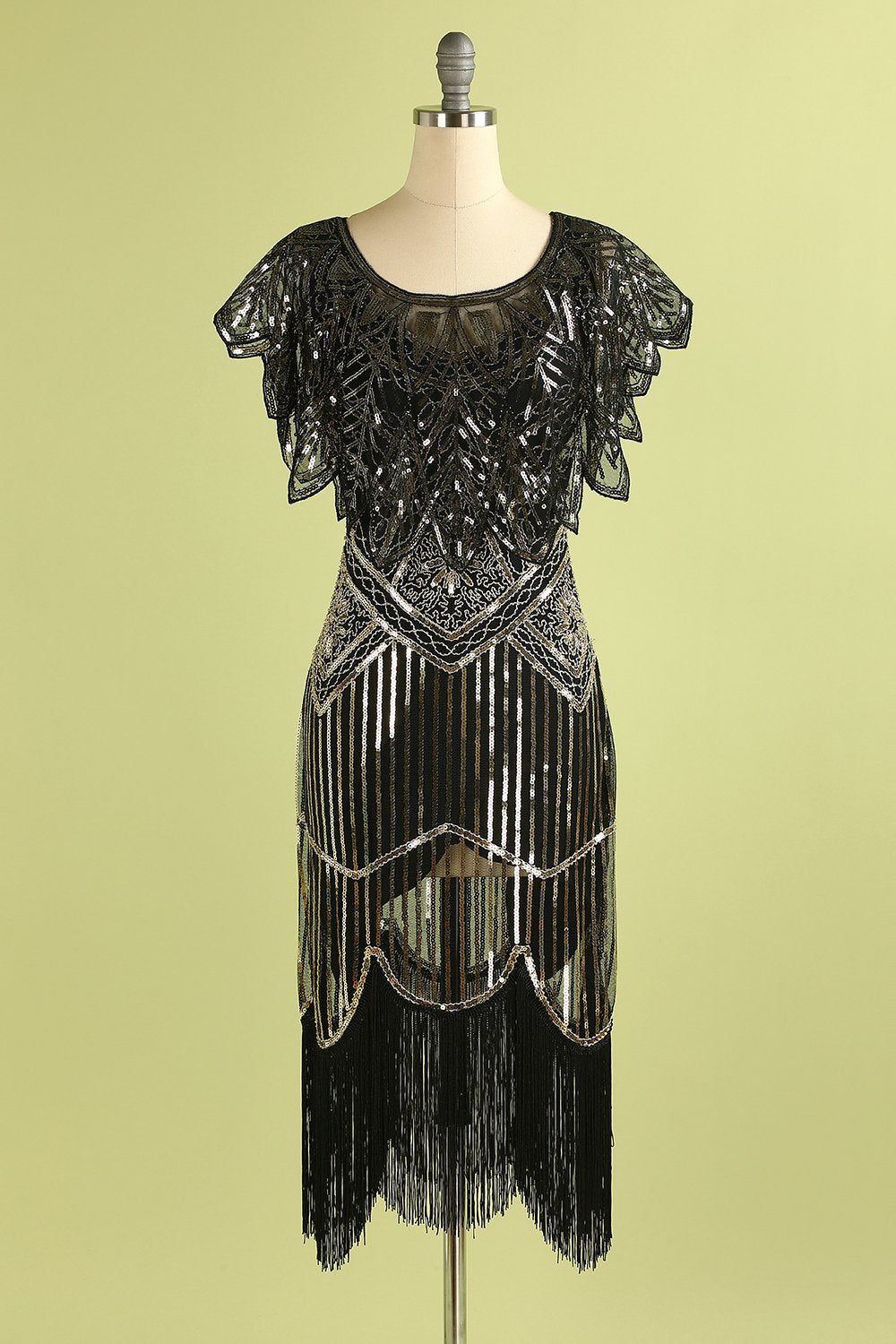 Paljetter Glitter Bolero fra 1920-tallet