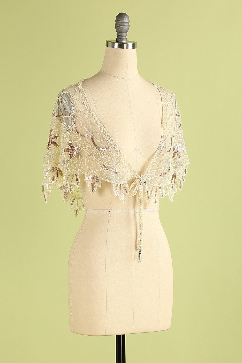 1920s Paljett Bolero Kvinne