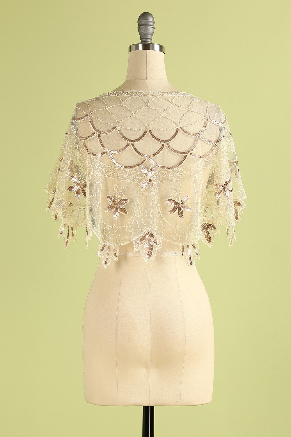 1920s Paljett Bolero Kvinne