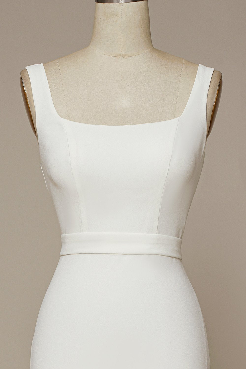 havfrue firkantet hals brudekjole