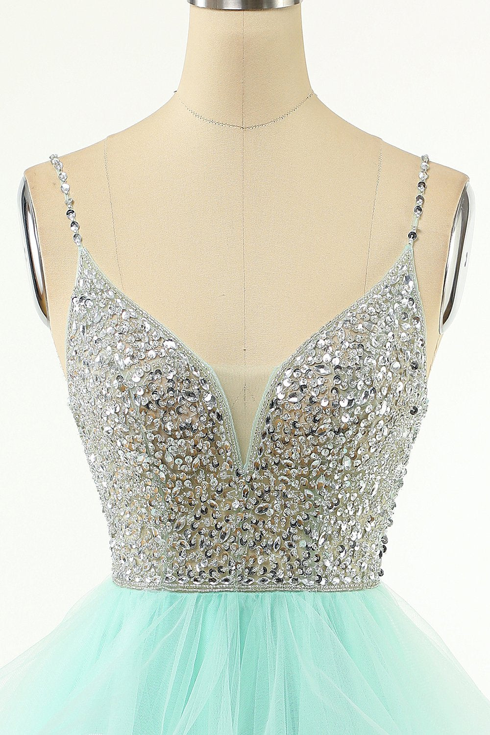 rosa beaded kort hjemkomst kjole