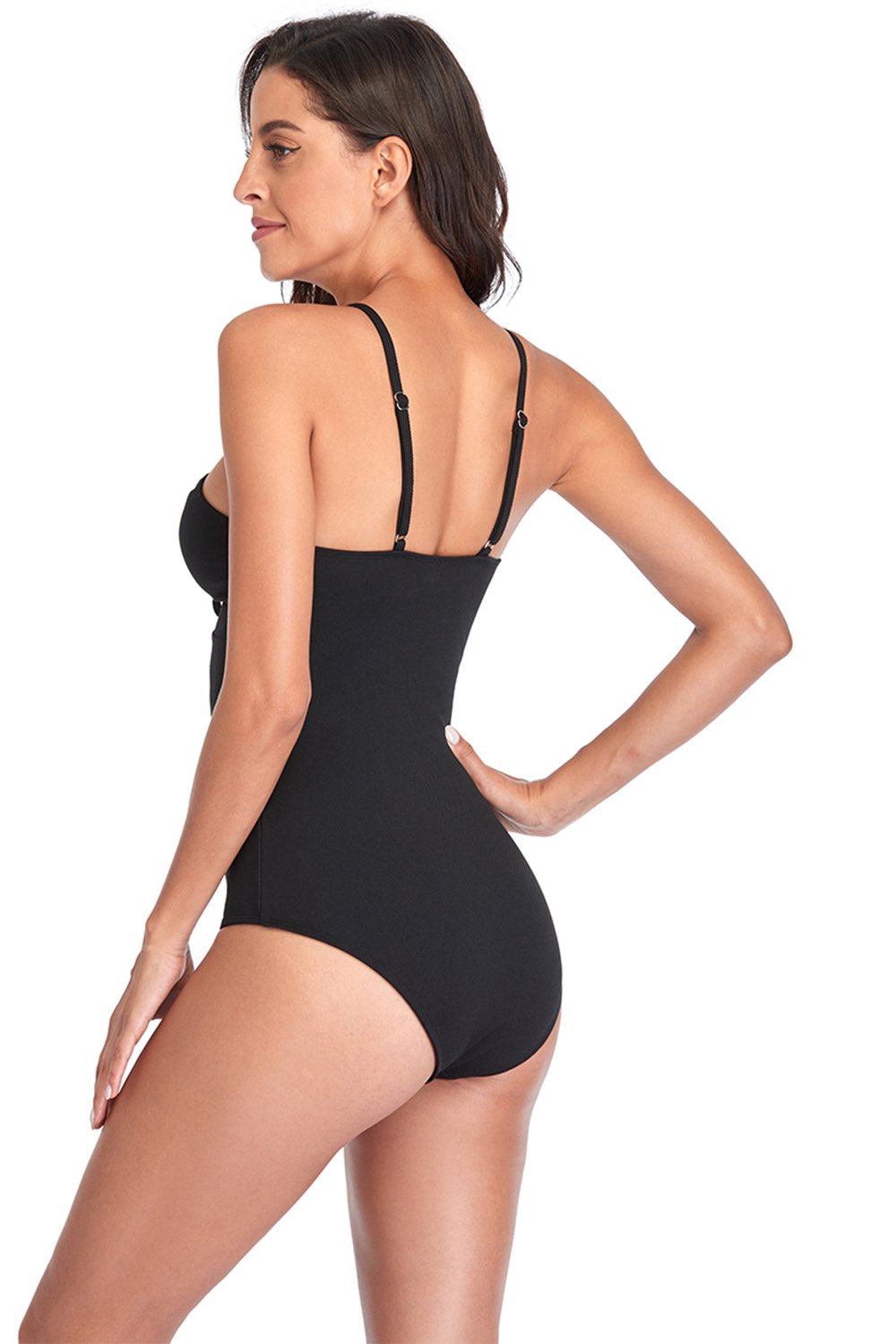 Halter åpen rygg badedrakt i ett stykke
