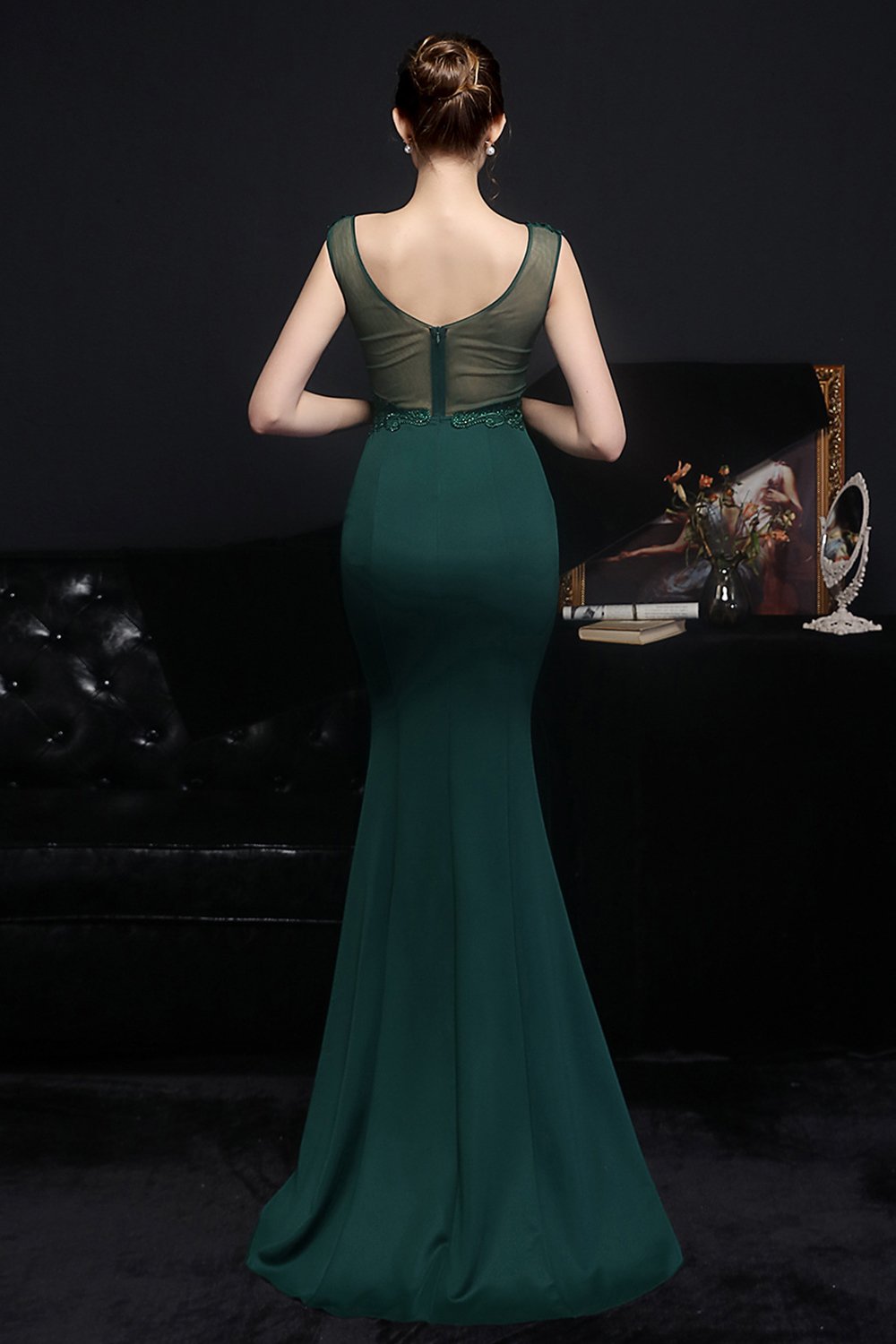 rødme havfrue prom kjole