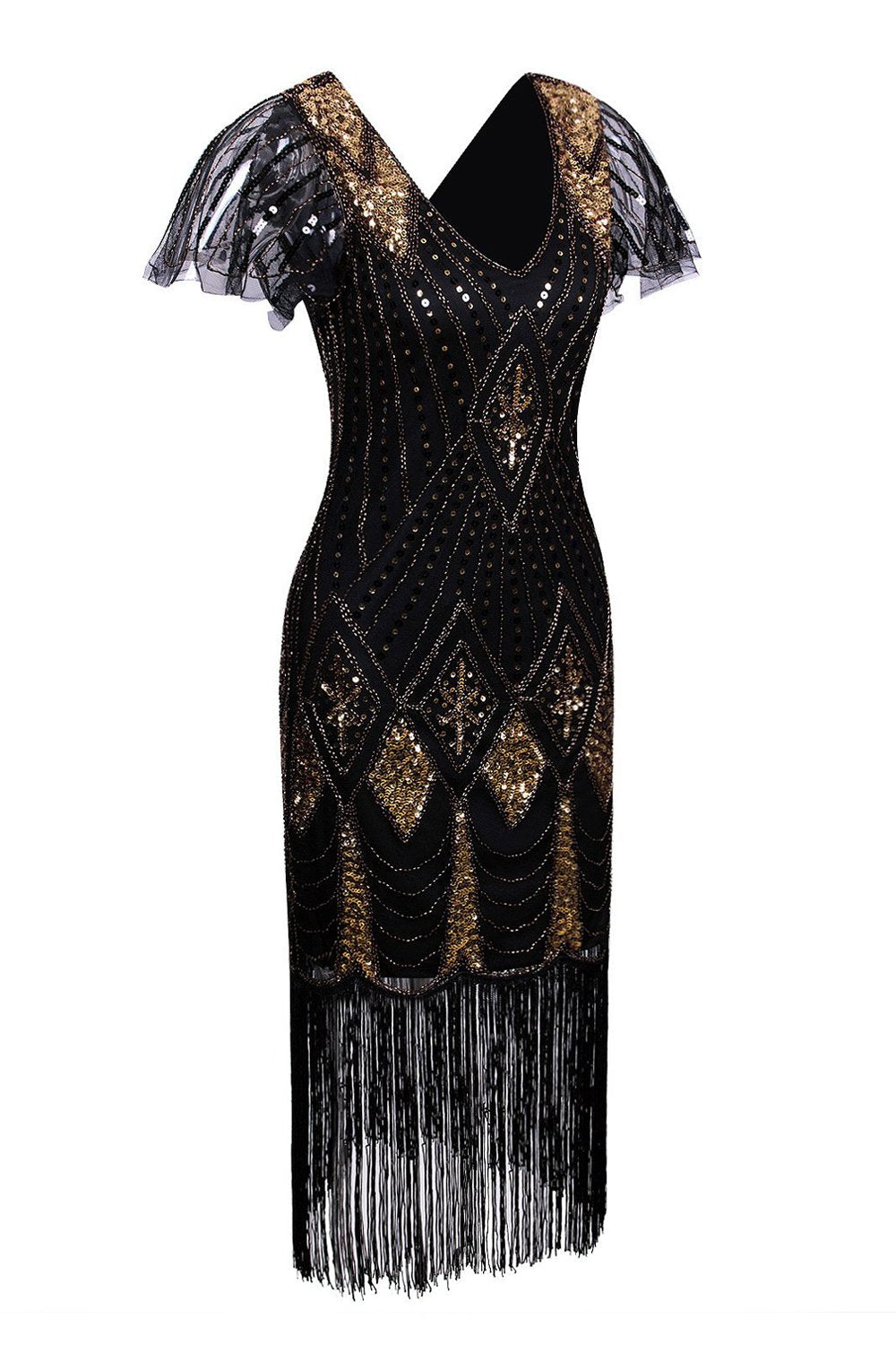 Flapper Paljett Kjole Fra 1920-tallet