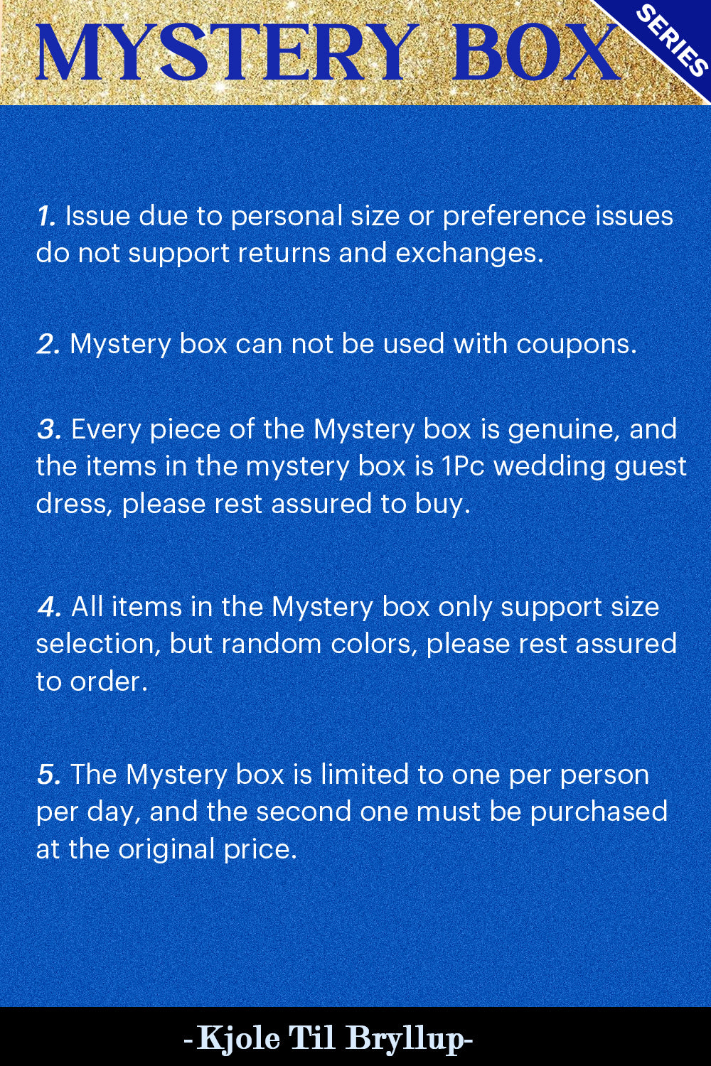 ZAPAKA MYSTERY BOX of 1Pc Wedding Guest Dress