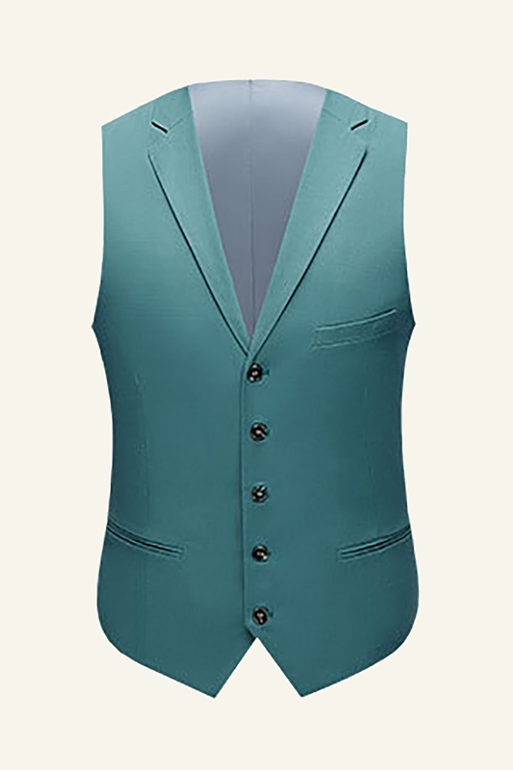 Mint 3 stk hakket lapel menn prom bryllup dresser