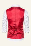 Sparkly Golden Lapel Paljetter herrevest med slips