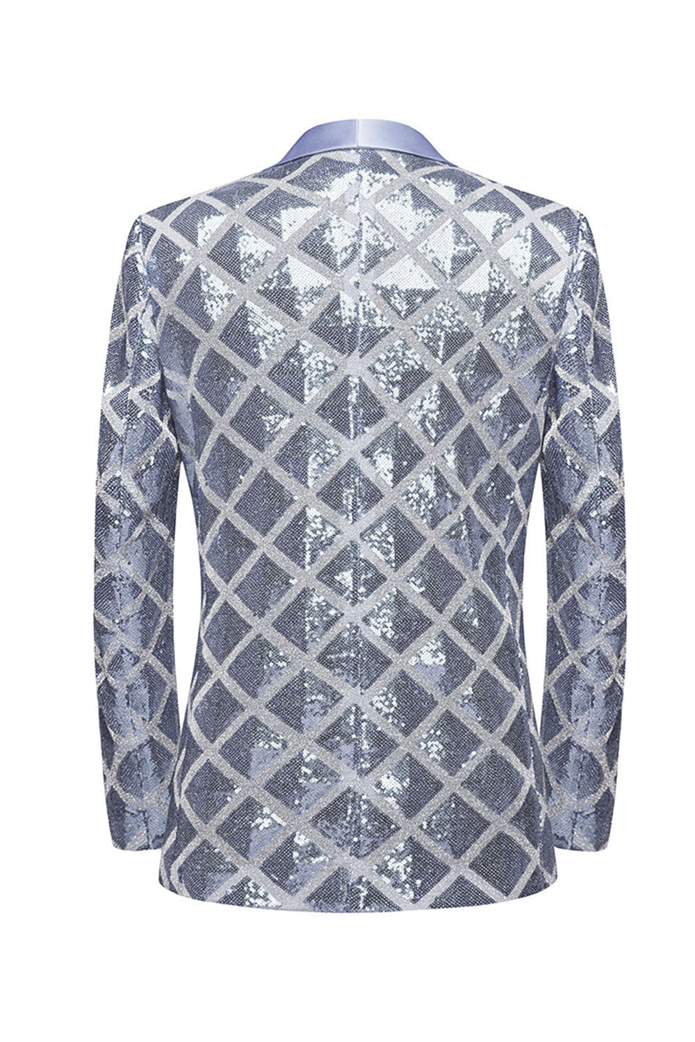 Sjal Lapel En knapp Rød paljetter Prom Blazer for menn