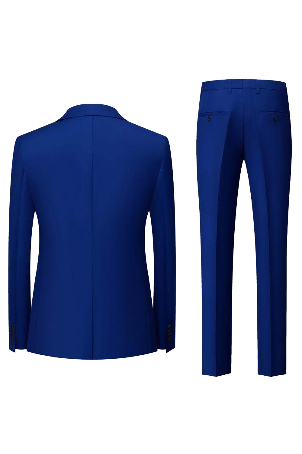 Svart grå 3 stykke peak lapel en knapp herredrakter