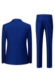 Svart grå 3 stykke peak lapel en knapp herredrakter