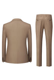 Navy Pinstriped Peak Lapel 3 Piece menns formelle dresser
