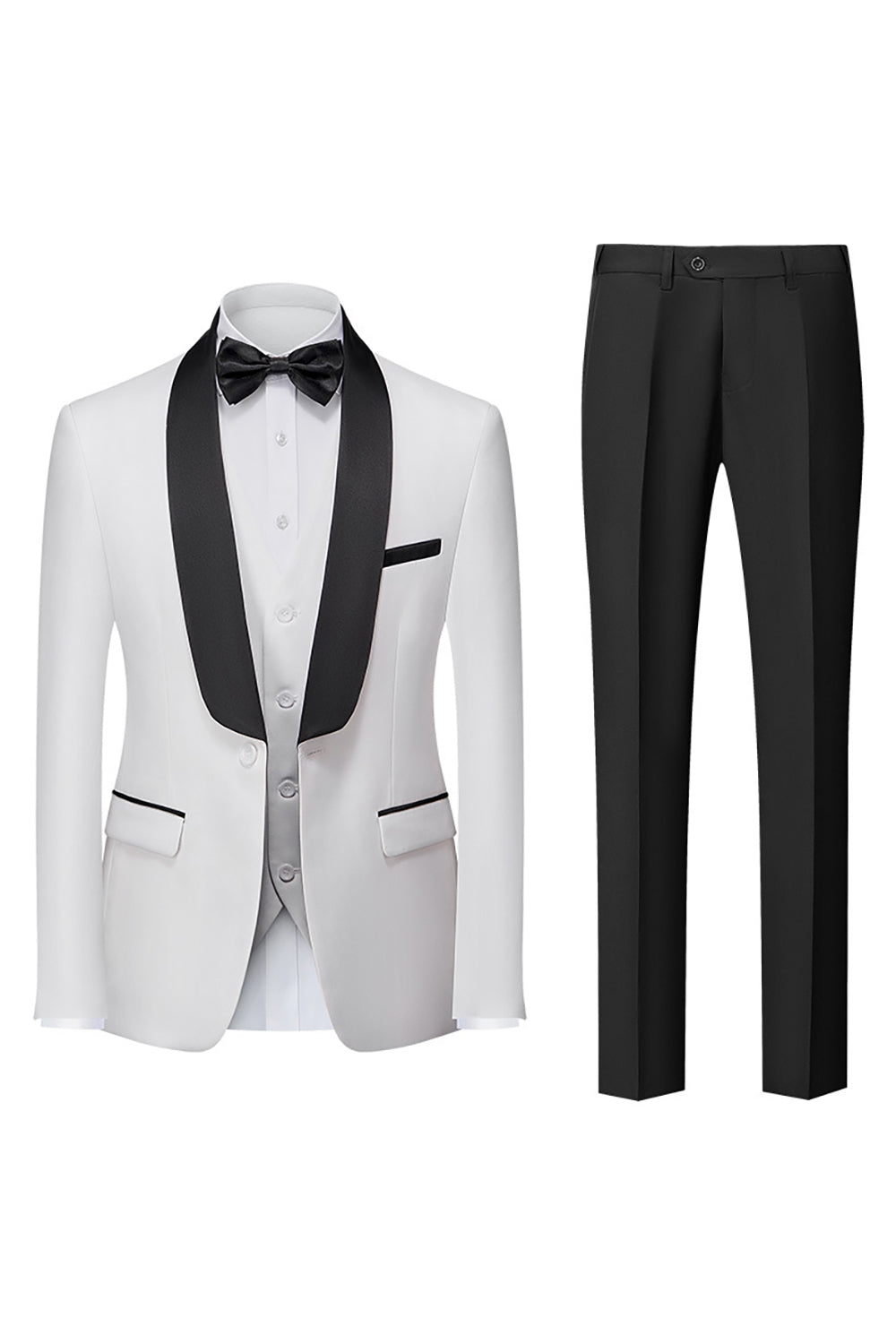 Royal Blue 3 Piece Shawl Lapel Menns Prom Suits