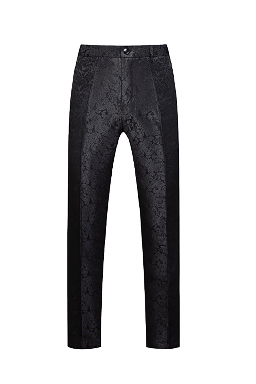 Svart 3 Piece Jacquard Shawl Lapel Menns Prom Suits