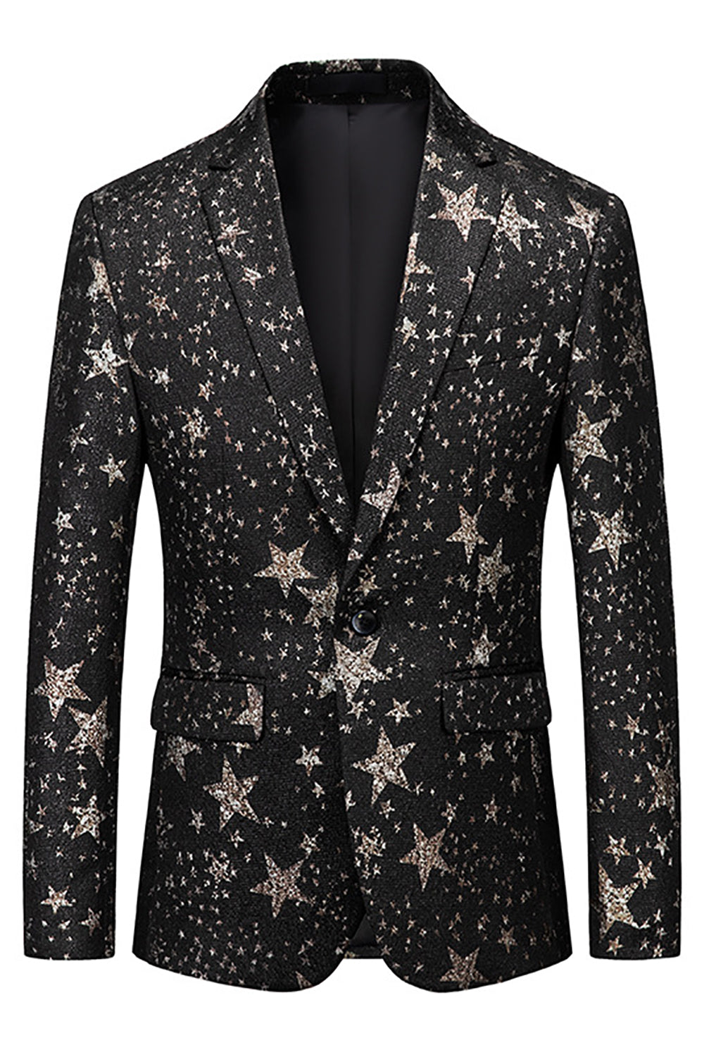 Svarte stjerner Menn Prom Blazer