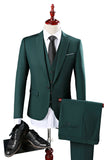3 stk Navy Blue Slim Fit Casual smoking dresser