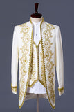 hvite menns 3 stykker sjal lapel ball dresser
